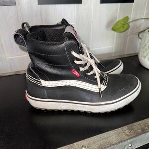 Vans Black and White High-Top Boots